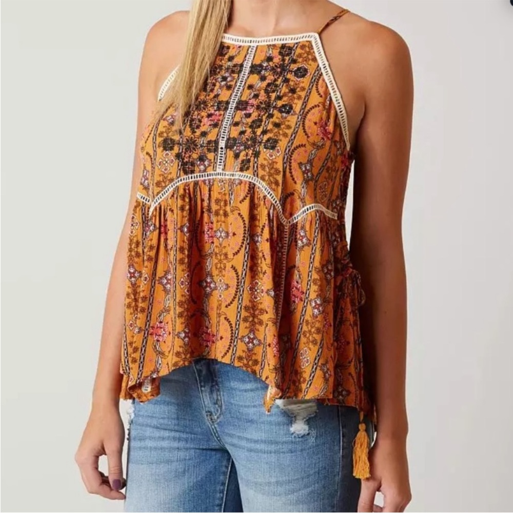 Coco + Jaimeson Boho Embroidered Top - image 1